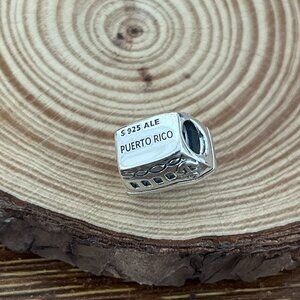 Pandora Puerto Rico Cruise Charm Steamship S925 Sterling Silver Jewelry